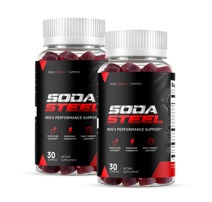 Two bottles of Soda Steel
